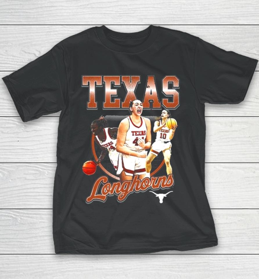 Texas Longhorns 2024 Ncaa Women’s Basketball 2023 – 2024 Post Season Youth T-Shirt