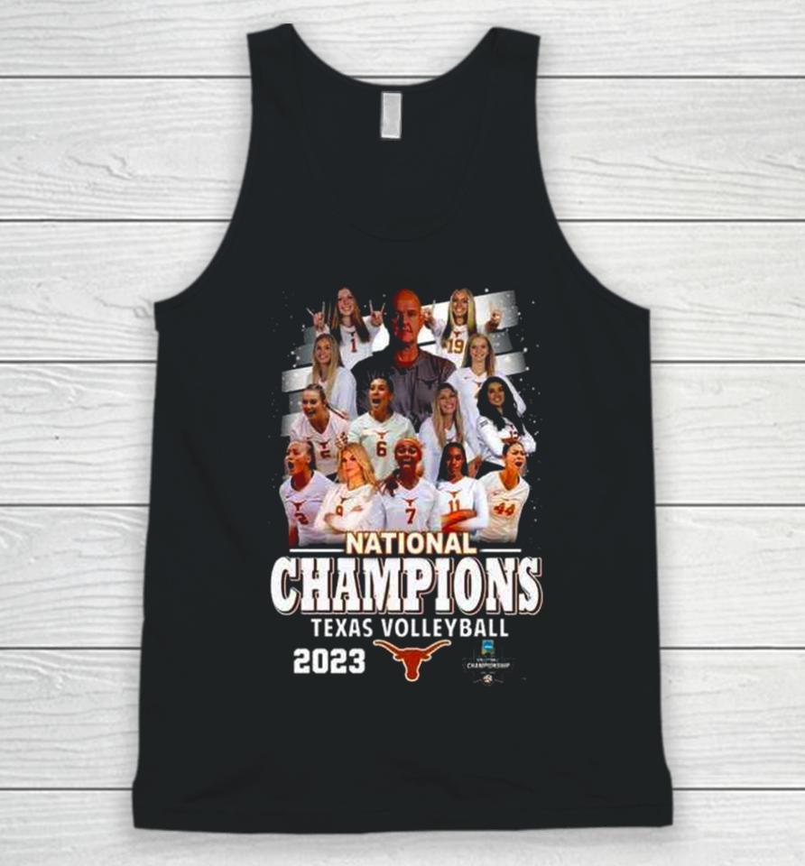 Texas Longhorns Teams 2023 Ncaa Women’s Volleyball National Champions Unisex Tank Top