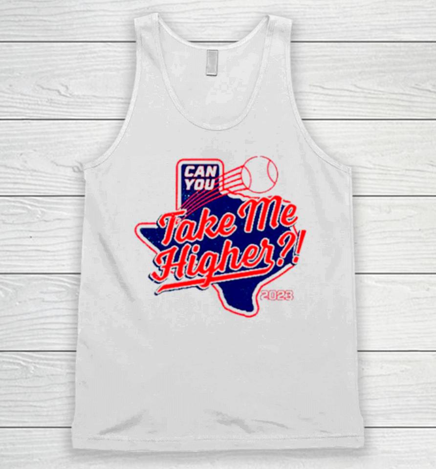 Texas Rangers Can You Take Me Higher Unisex Tank Top