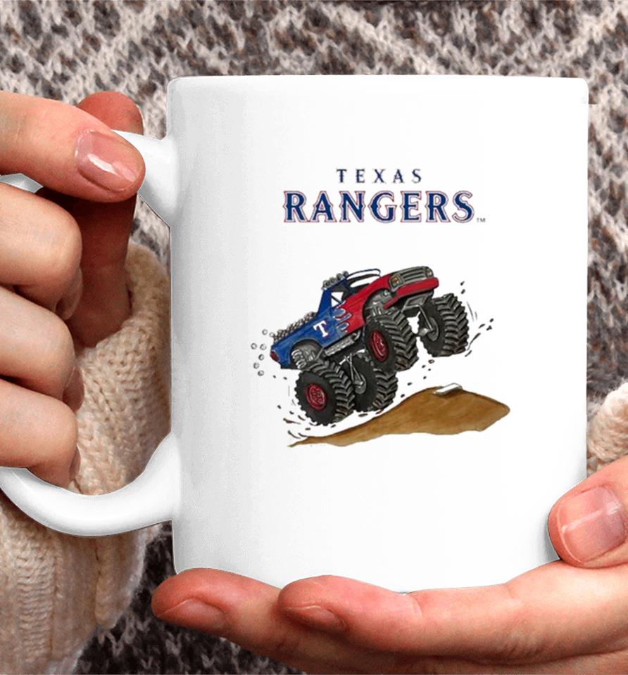 Texas Rangers Monster Truck Mlb Coffee Mug