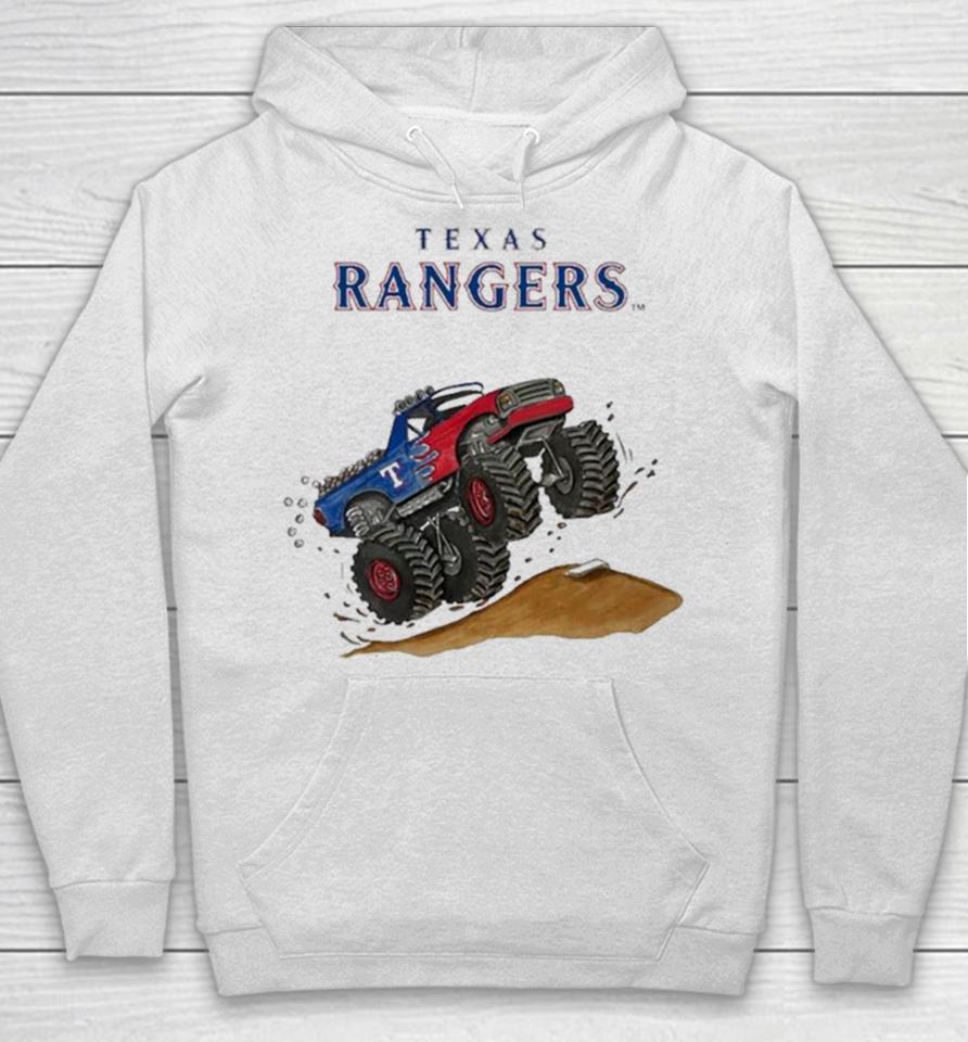 Texas Rangers Monster Truck Mlb Hoodie