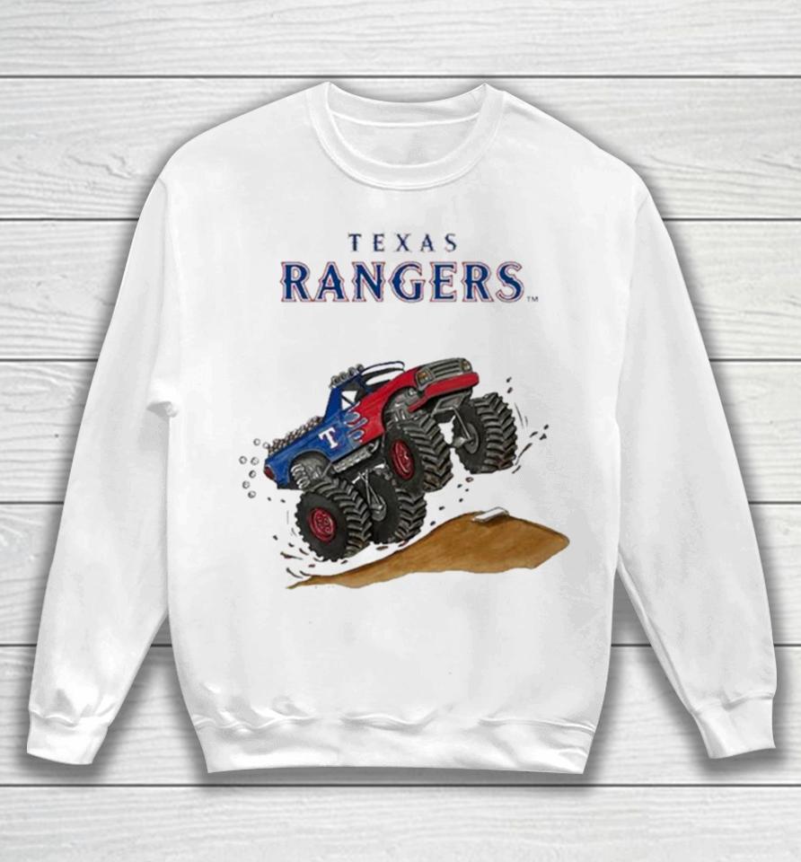 Texas Rangers Monster Truck Mlb Sweatshirt
