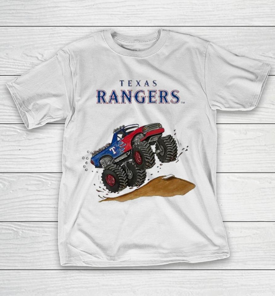 Texas Rangers Monster Truck Mlb T-Shirt
