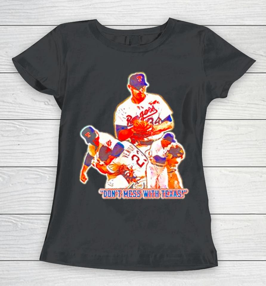 Texas Rangers Nolan Ryan Don’t Mess With Texas Women T-Shirt