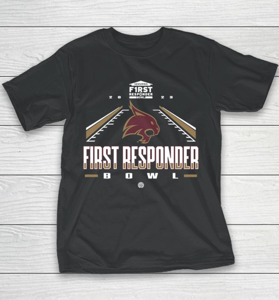Texas State Bobcats 2023 Servpro First Responder Bowl Youth T-Shirt