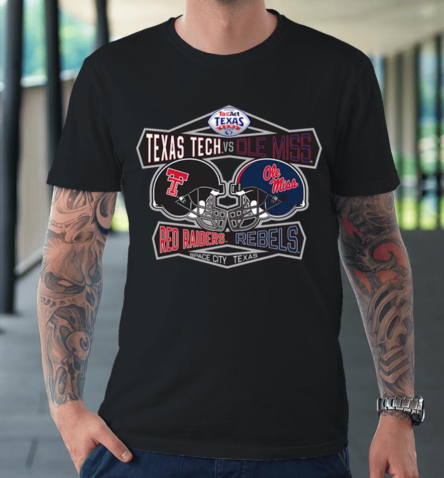 Texas Tech 2022 Texas Bowl Dueling Helmets Premium T-Shirt