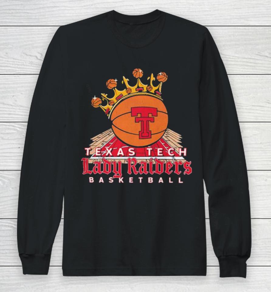 Texas Tech Basketball Lady Raiders Reign Black Logo Long Sleeve T-Shirt