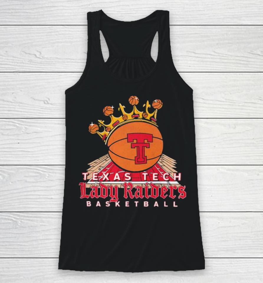 Texas Tech Basketball Lady Raiders Reign Black Logo Racerback Tank