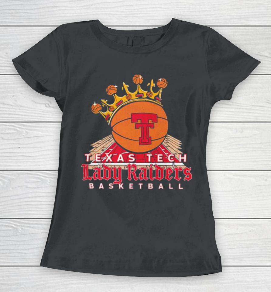Texas Tech Basketball Lady Raiders Reign Black Logo Women T-Shirt