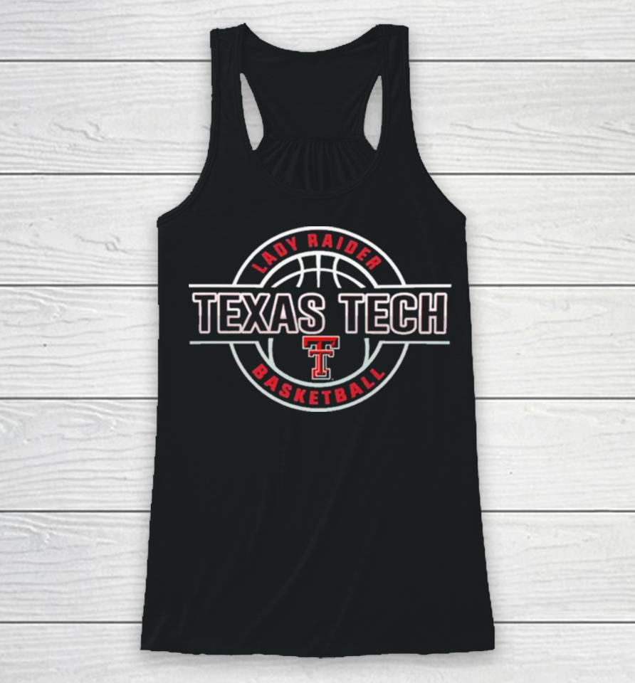 Texas Tech Lady Raiders Embossed Basketball Red Performance T Racerback Tank