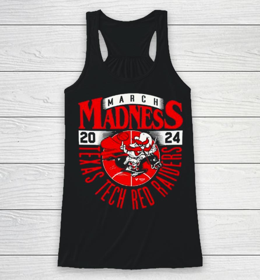 Texas Tech Red Raiders 2024 March Madness Mascot Racerback Tank