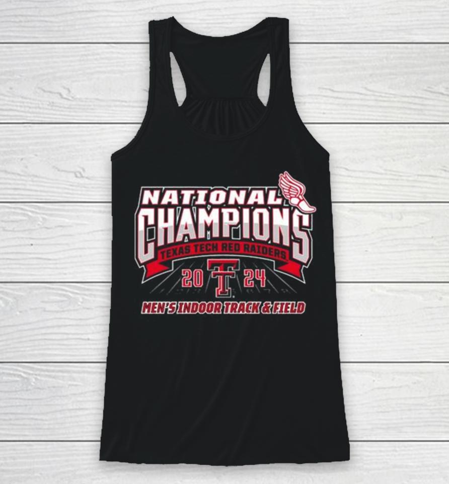 Texas Tech Red Raiders 2024 National Champions Men’s Indoor Track &Amp; Field Racerback Tank