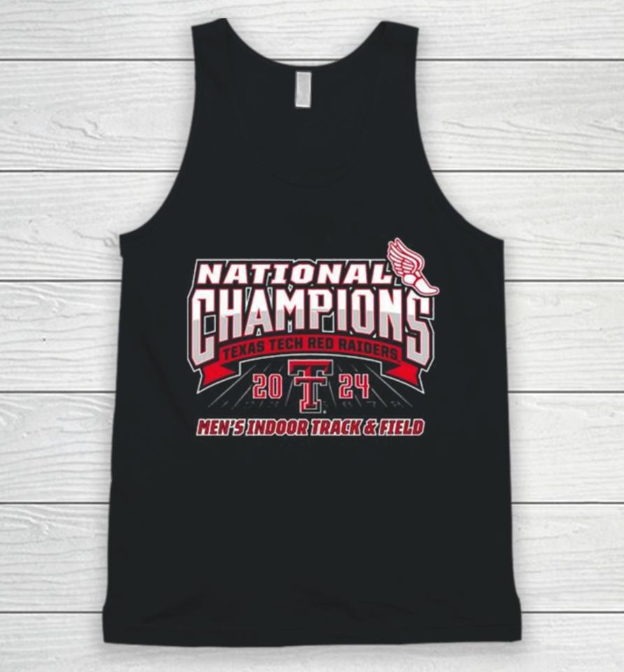 Texas Tech Red Raiders 2024 National Champions Men’s Indoor Track &Amp; Field Unisex Tank Top