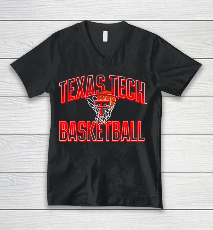 Texas Tech Red Raiders Basketball Vintage Unisex V-Neck T-Shirt