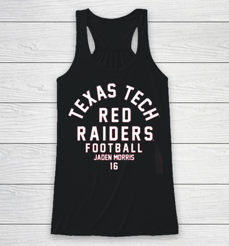 Texas Tech Red Raiders Ncaa Football Jaden Morris Racerback Tank
