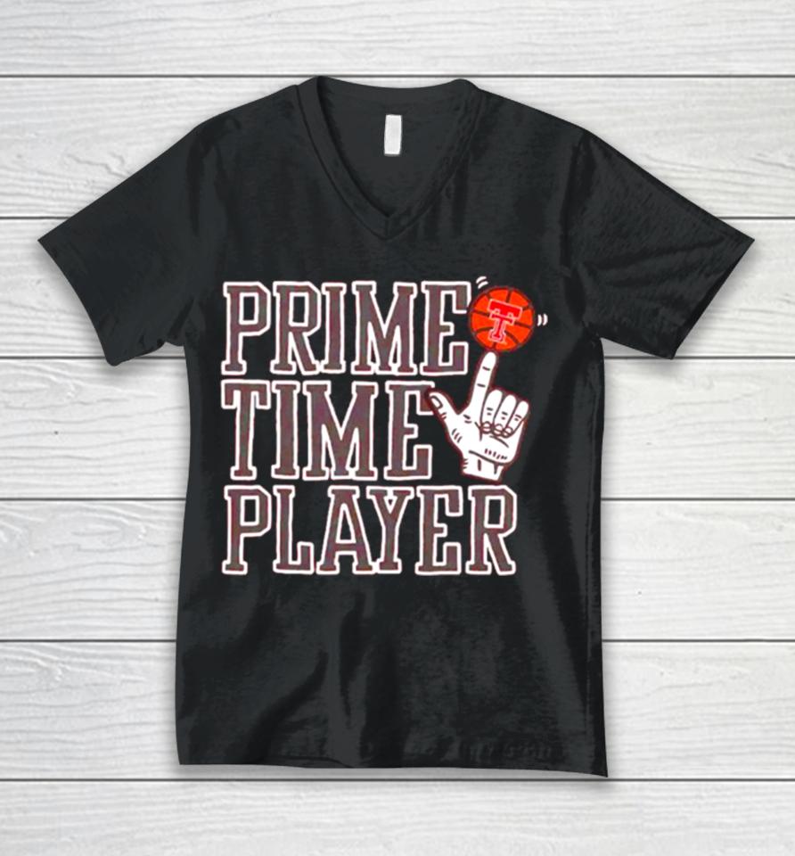 Texas Tech Red Raiders Prime Time Player Unisex V-Neck T-Shirt