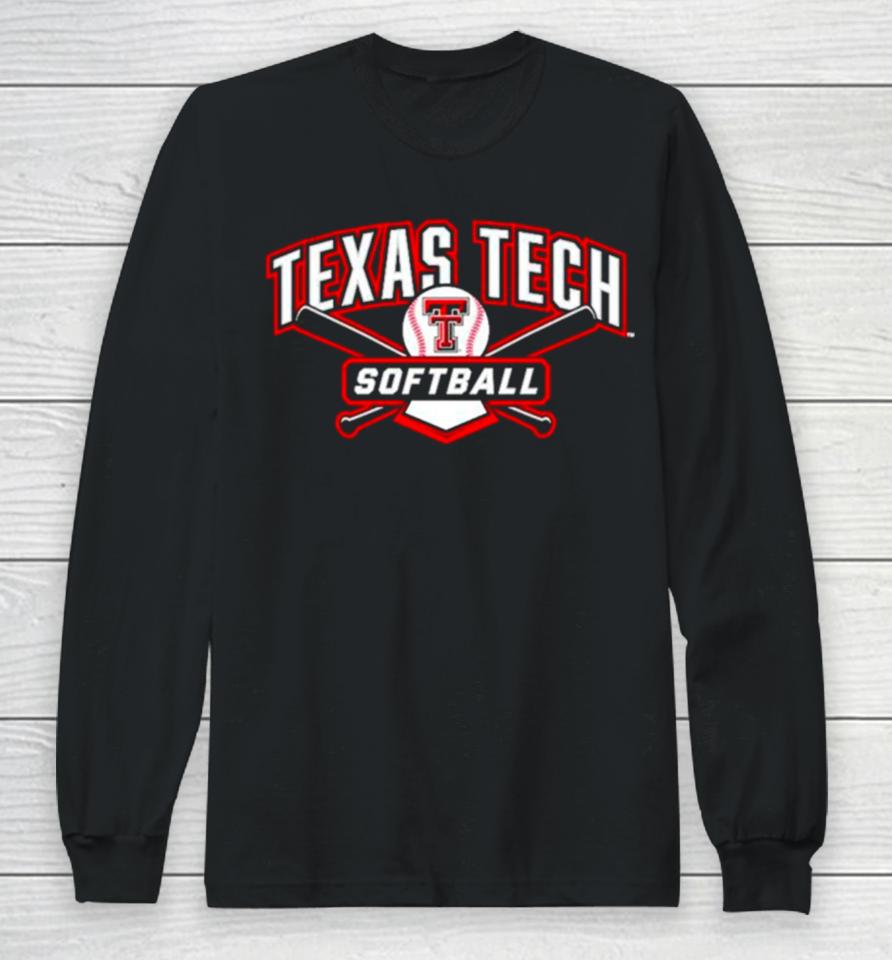Texas Tech Red Raiders Softball Vintage Logo Long Sleeve T-Shirt