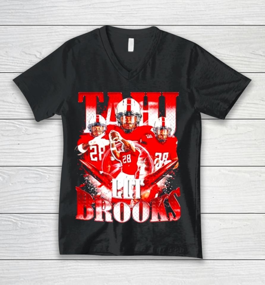 Texas Tech Red Raiders Tahj Brooks Unisex V-Neck T-Shirt