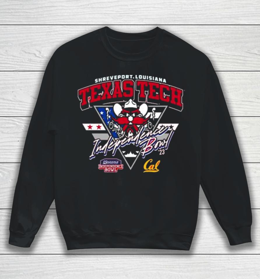 Texas Tech Red Raiders Vs California Golden Bears 2023 Shreveport Louisiana Independence Bowl Sweatshirt
