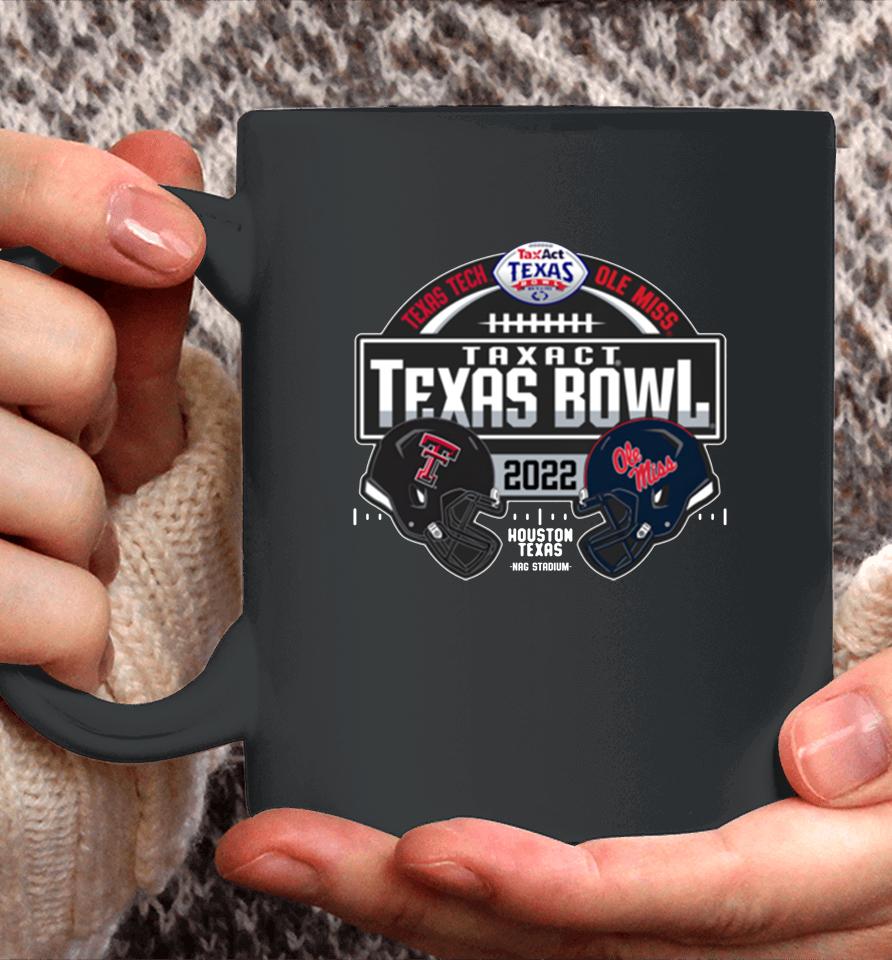 Texas Tech Vs Ole Miss Rebels 2022 Texas Bowl Matchup Coffee Mug
