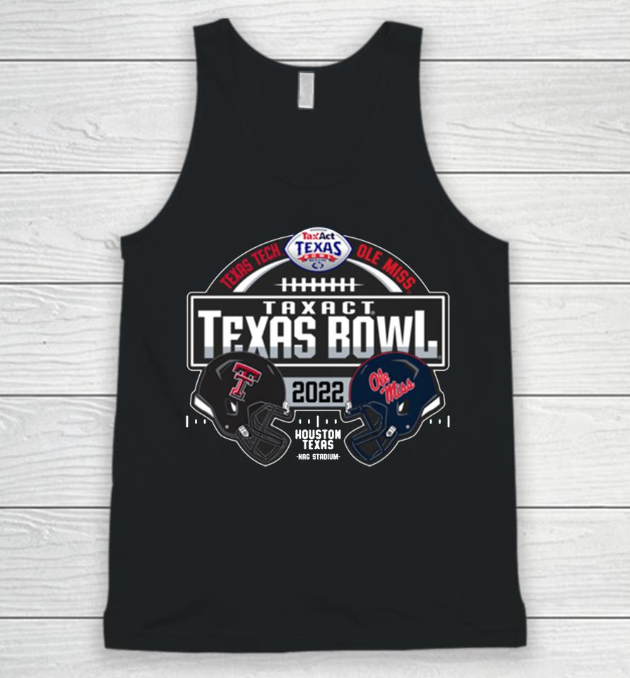 Texas Tech Vs Ole Miss Rebels 2022 Texas Bowl Matchup Unisex Tank Top