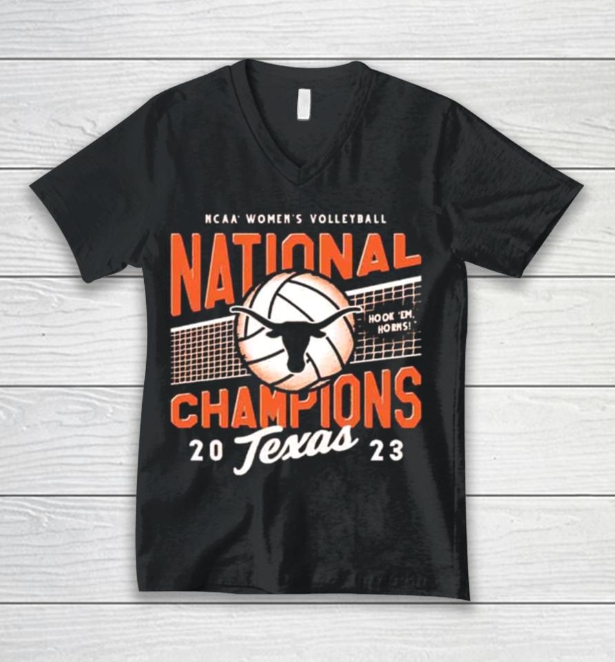 Texas Volleyball 2023 National Champions Unisex V-Neck T-Shirt