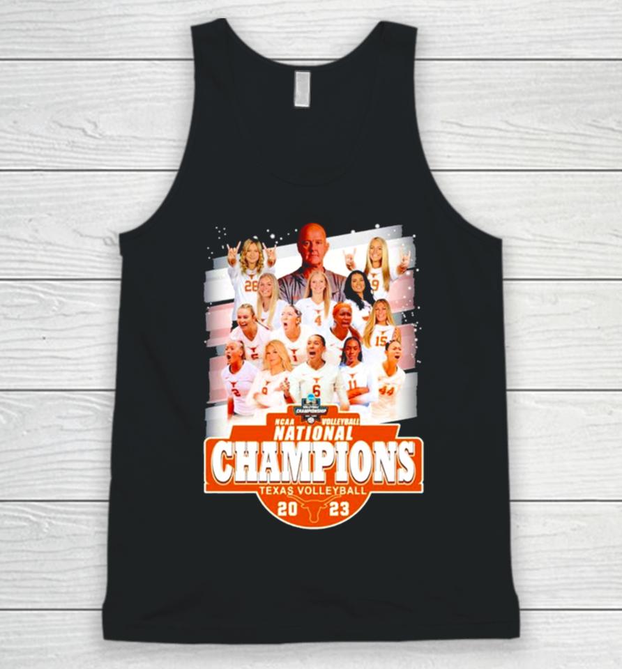 Texas Volleyball Women’s Team Ncaa Volleyball National Champions 2023 Unisex Tank Top