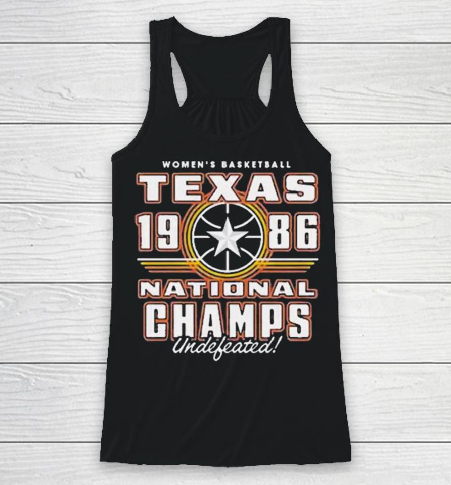 Texas Women’s Basketball 1986 National Champs Racerback Tank