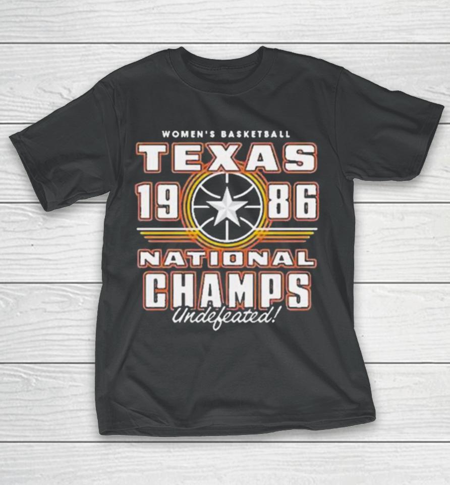 Texas Women’s Basketball 1986 National Champs T-Shirt