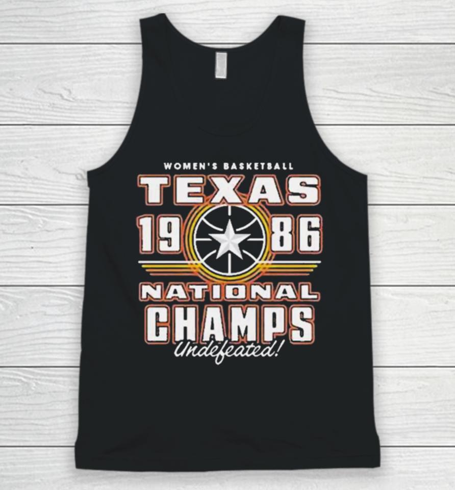 Texas Women’s Basketball 1986 National Champs Unisex Tank Top