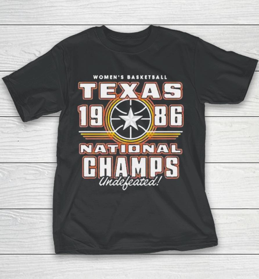 Texas Women’s Basketball 1986 National Champs Youth T-Shirt