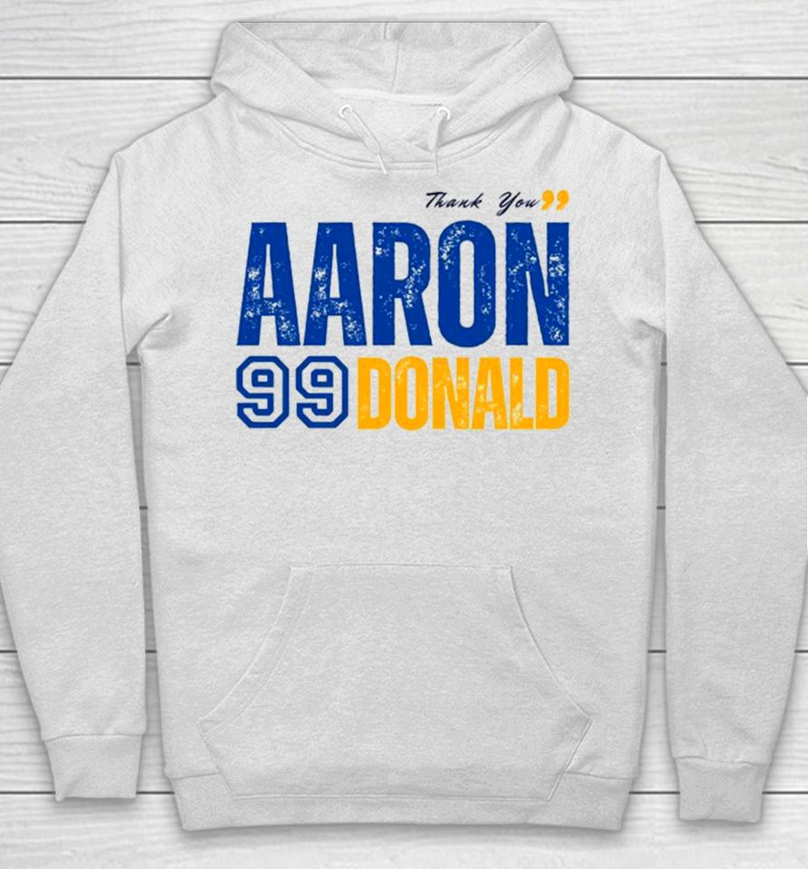 Thank You, Aaron 99 Donald Los Angeles Rams Player Hoodie