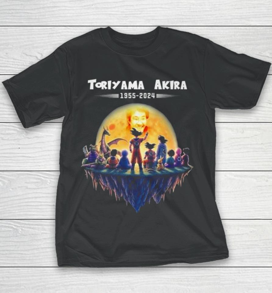 Thank You Akira Toriyama Dragon Balls Fan Forever 1955 2024 Youth T-Shirt