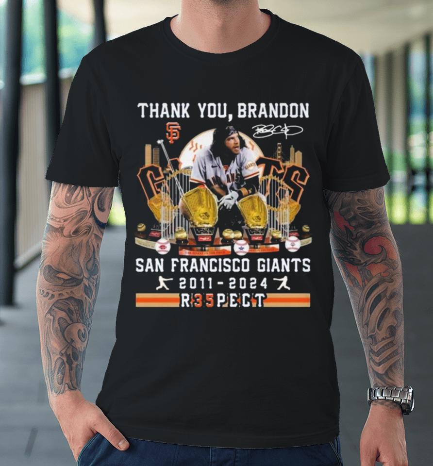 Thank You Brandon San Francisco Giants 2011 2024 R35Pect Signature Premium T-Shirt