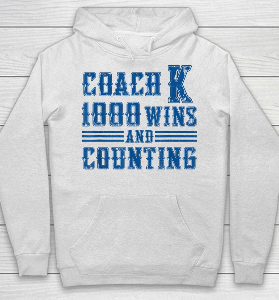 Thank You Coach K 1000 Wins And Counting Hoodie
