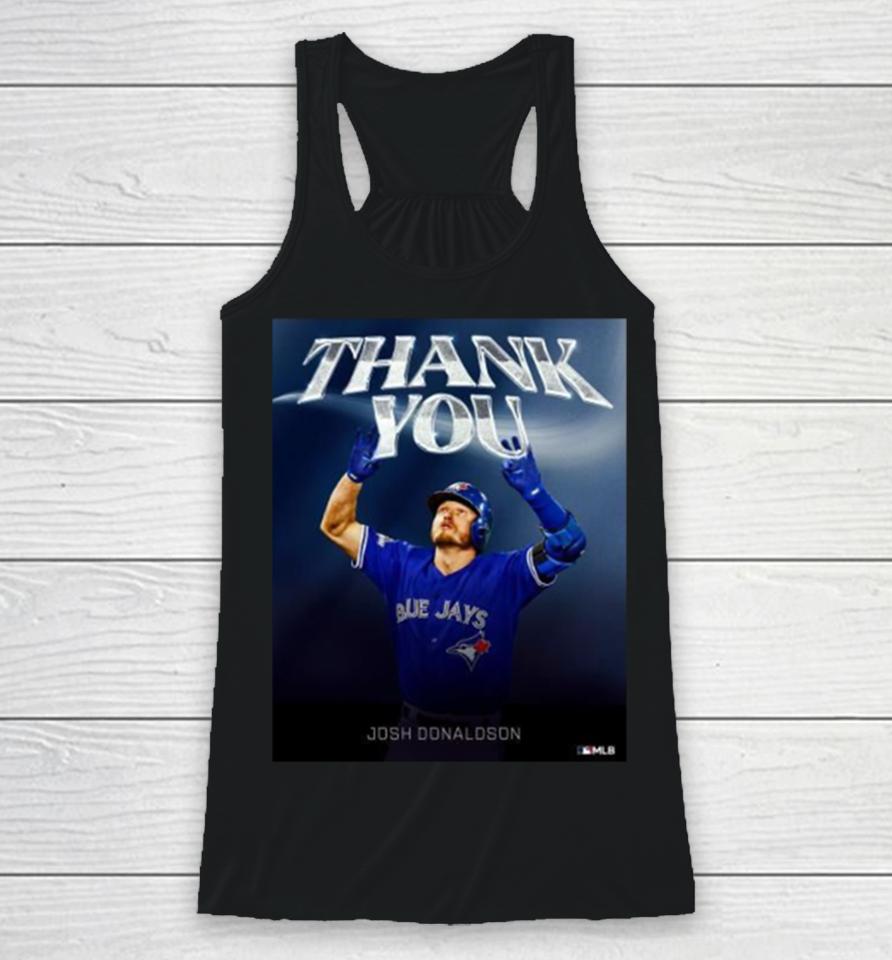Thank You Josh Donaldson Toronto Blue Jays Poster Racerback Tank