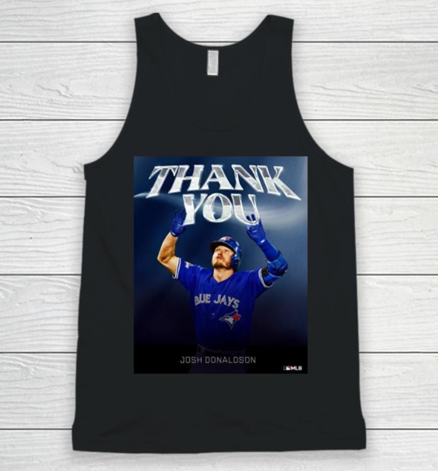 Thank You Josh Donaldson Toronto Blue Jays Poster Unisex Tank Top