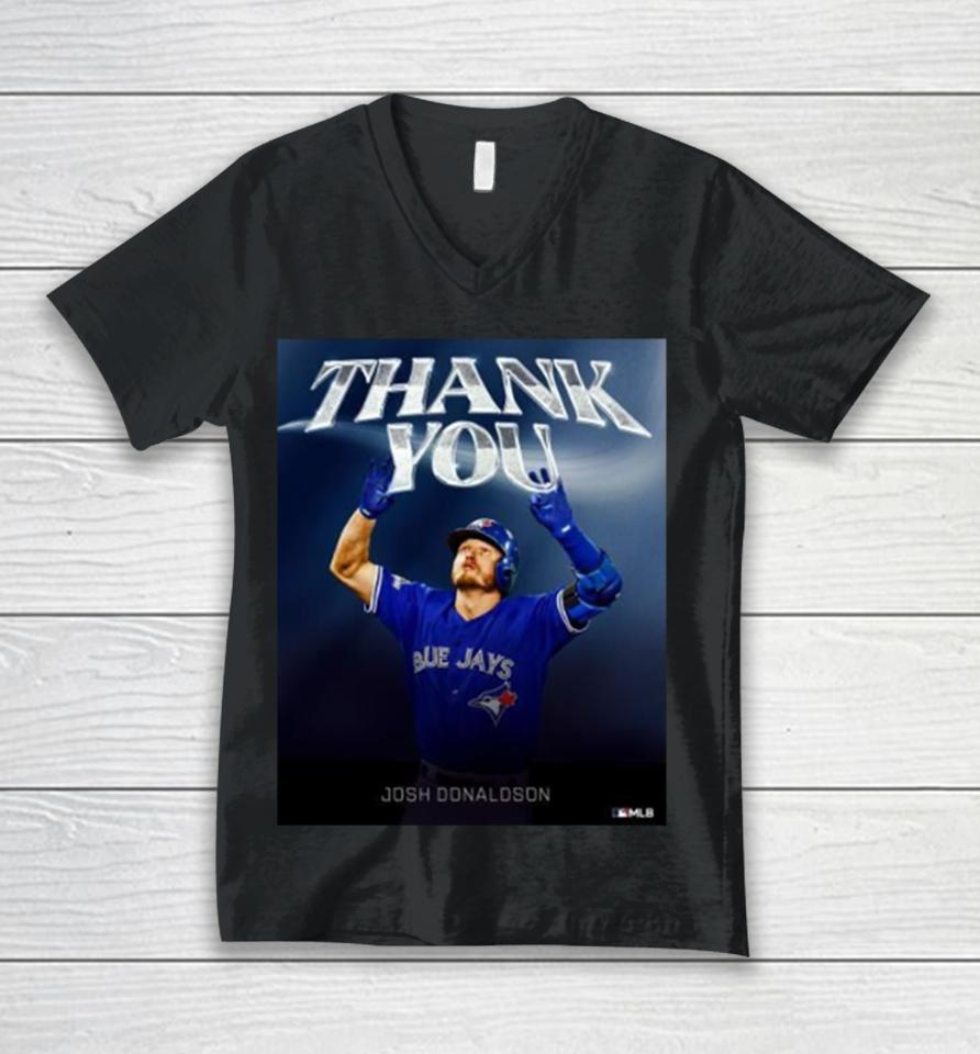 Thank You Josh Donaldson Toronto Blue Jays Poster Unisex V-Neck T-Shirt