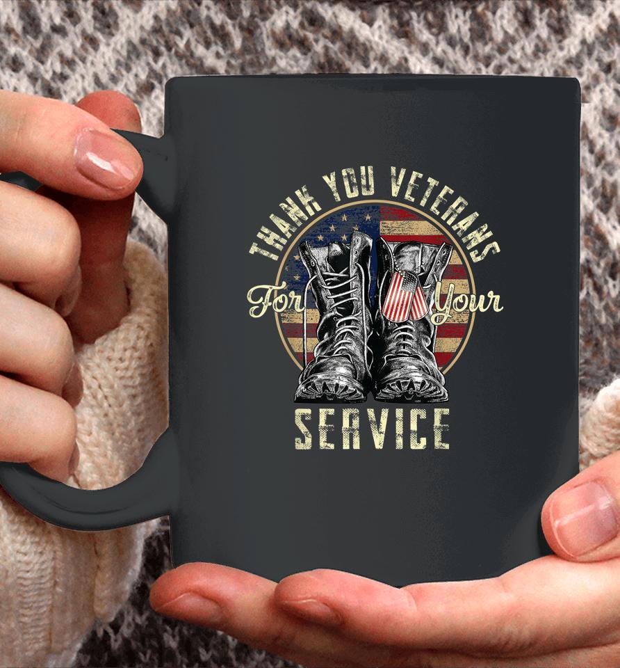 Thank You Veterans For Your Service Veterans Day Coffee Mug