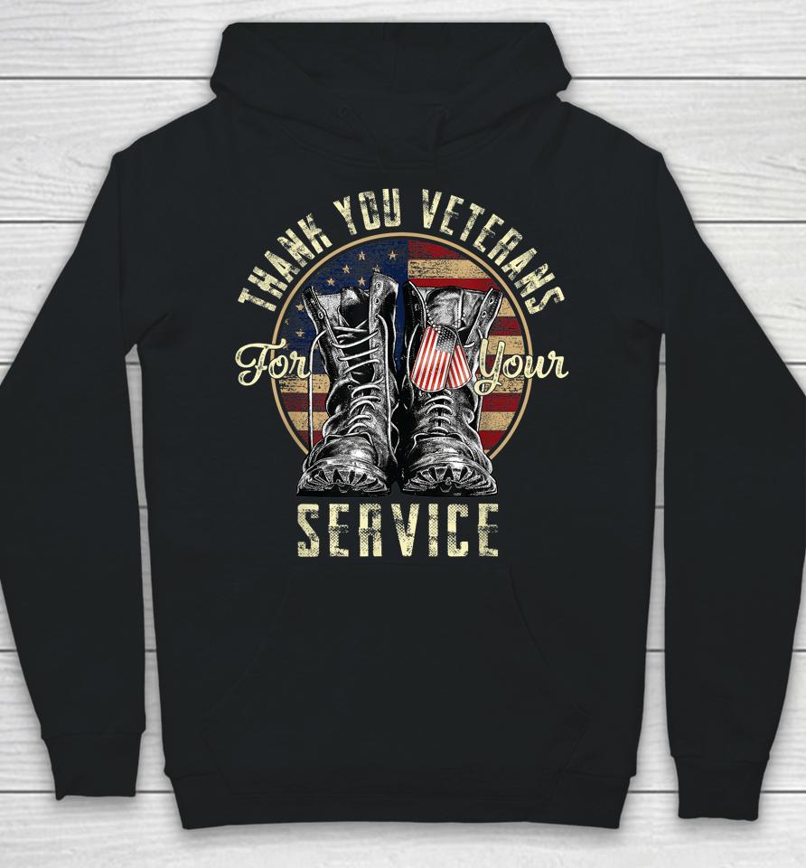 Thank You Veterans For Your Service Veterans Day Hoodie