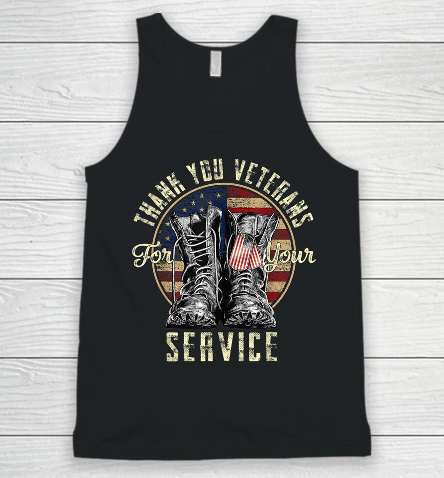 Thank You Veterans For Your Service Veterans Day Unisex Tank Top