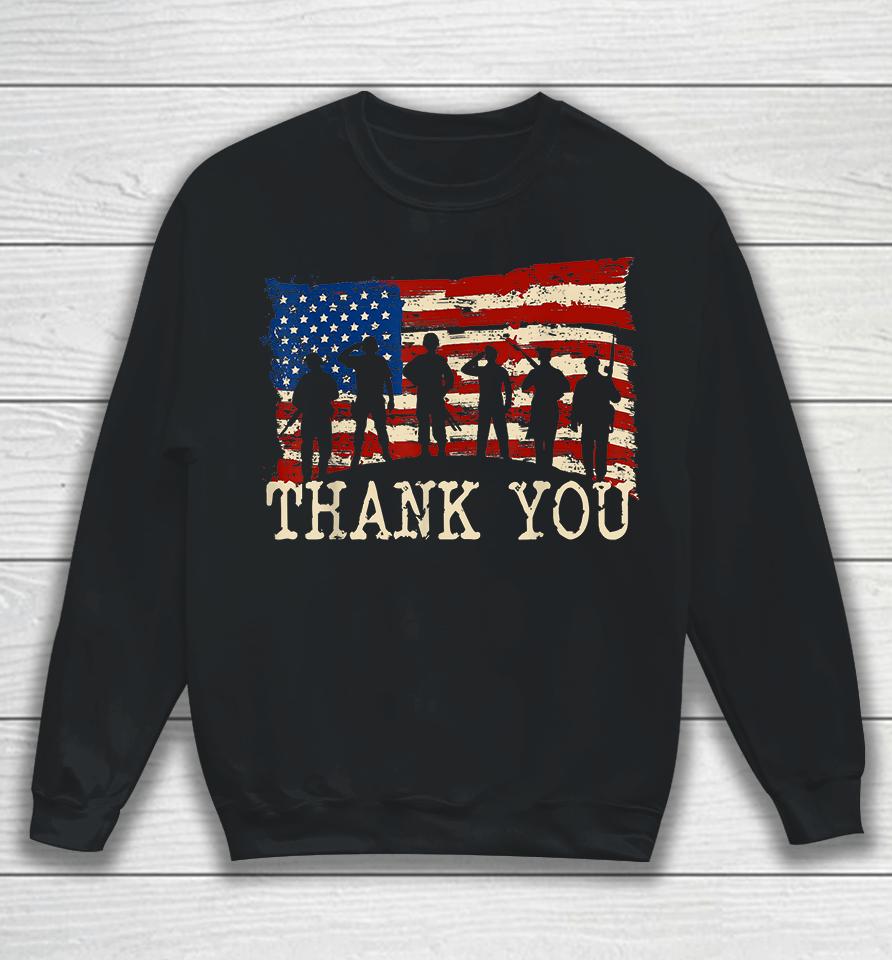 Thank You Veterans Proud Veteran Sweatshirt