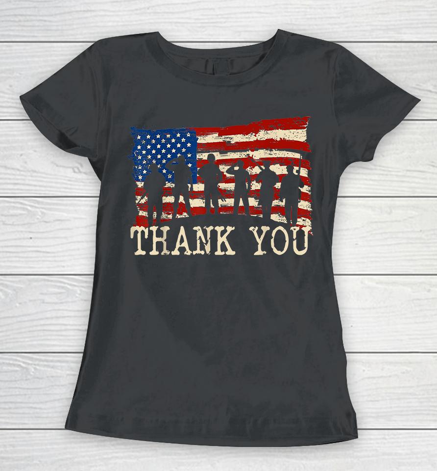 Thank You Veterans Proud Veteran Women T-Shirt