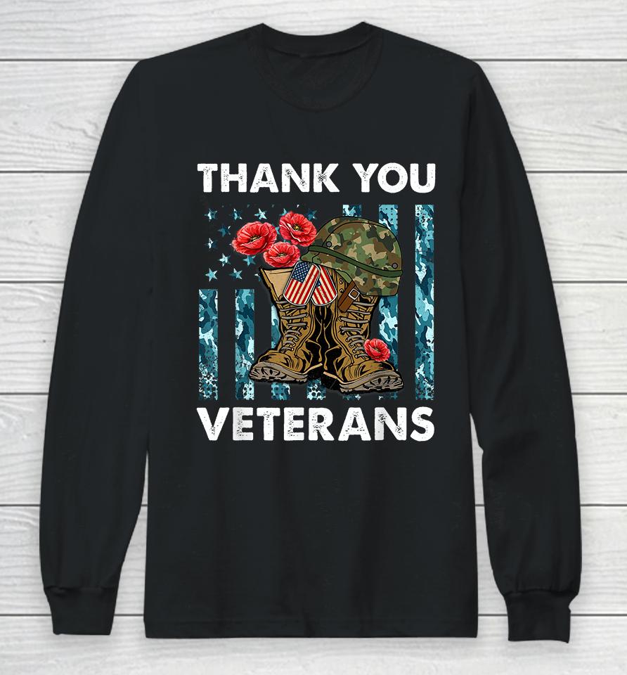 Thank You Veterans Long Sleeve T-Shirt