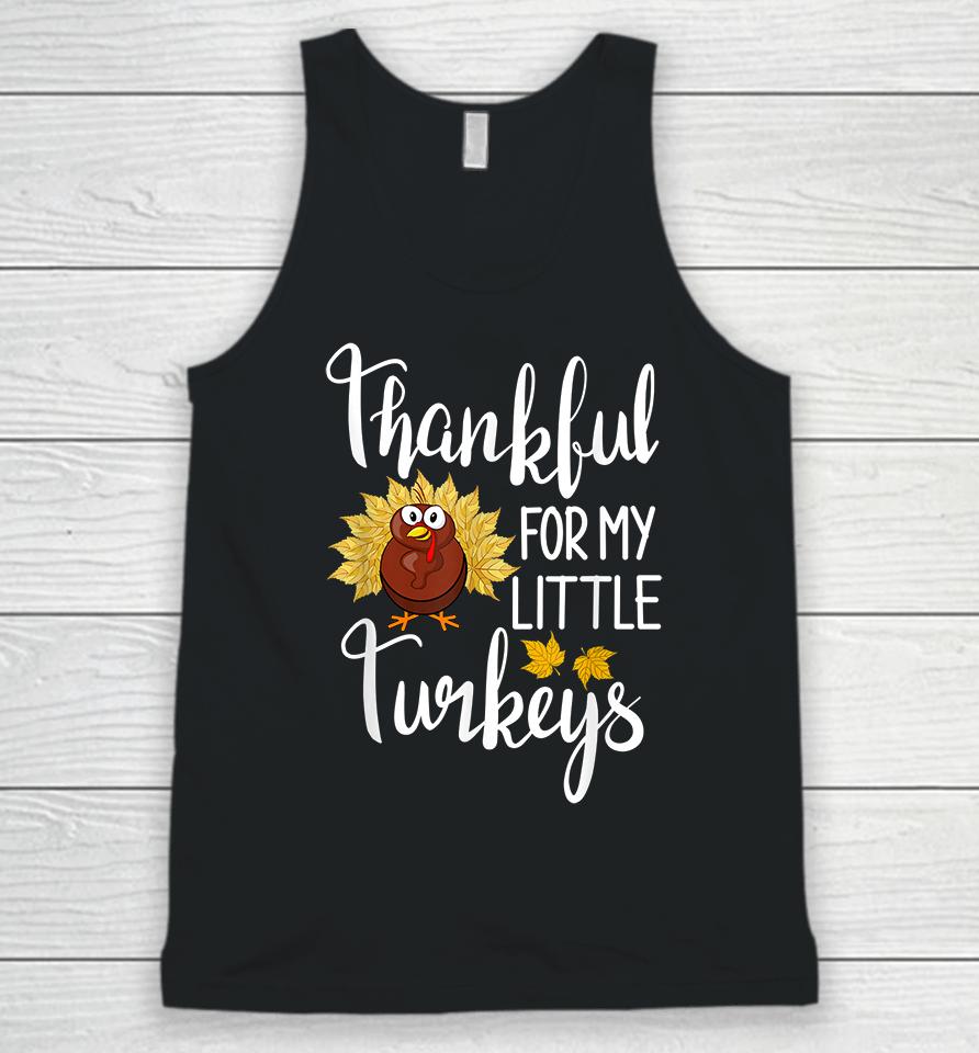 Thankful For My Little Turkeys Unisex Tank Top