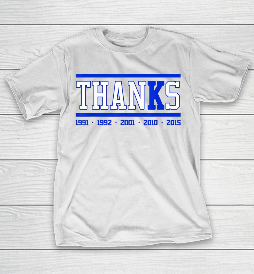 Thanks Coach K Retirement T-Shirt