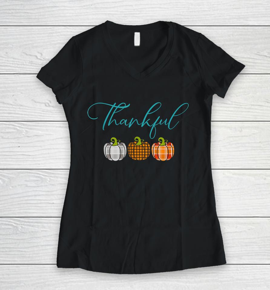 Thanksgiving Be Blessed Women V-Neck T-Shirt