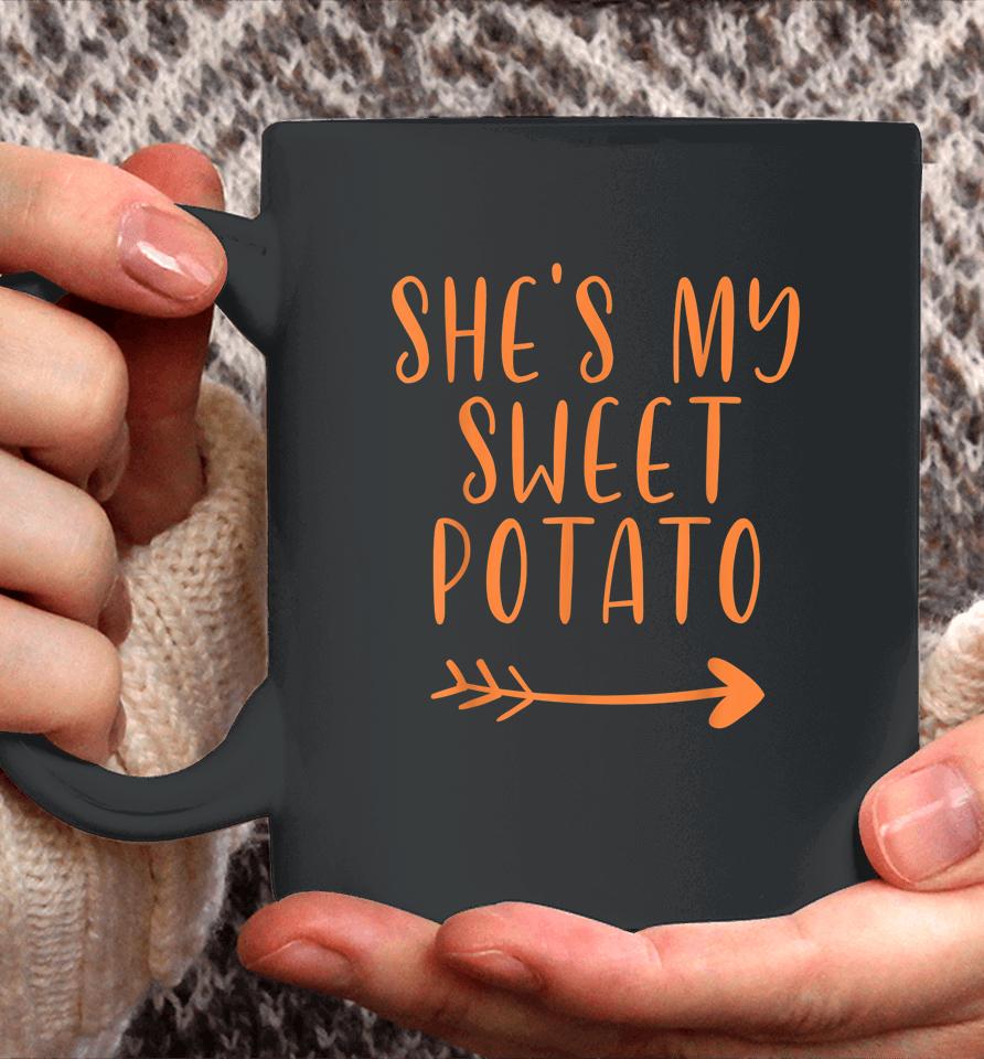 Thanksgiving Matching Couple She's My Sweet Potato I Yam Set Coffee Mug