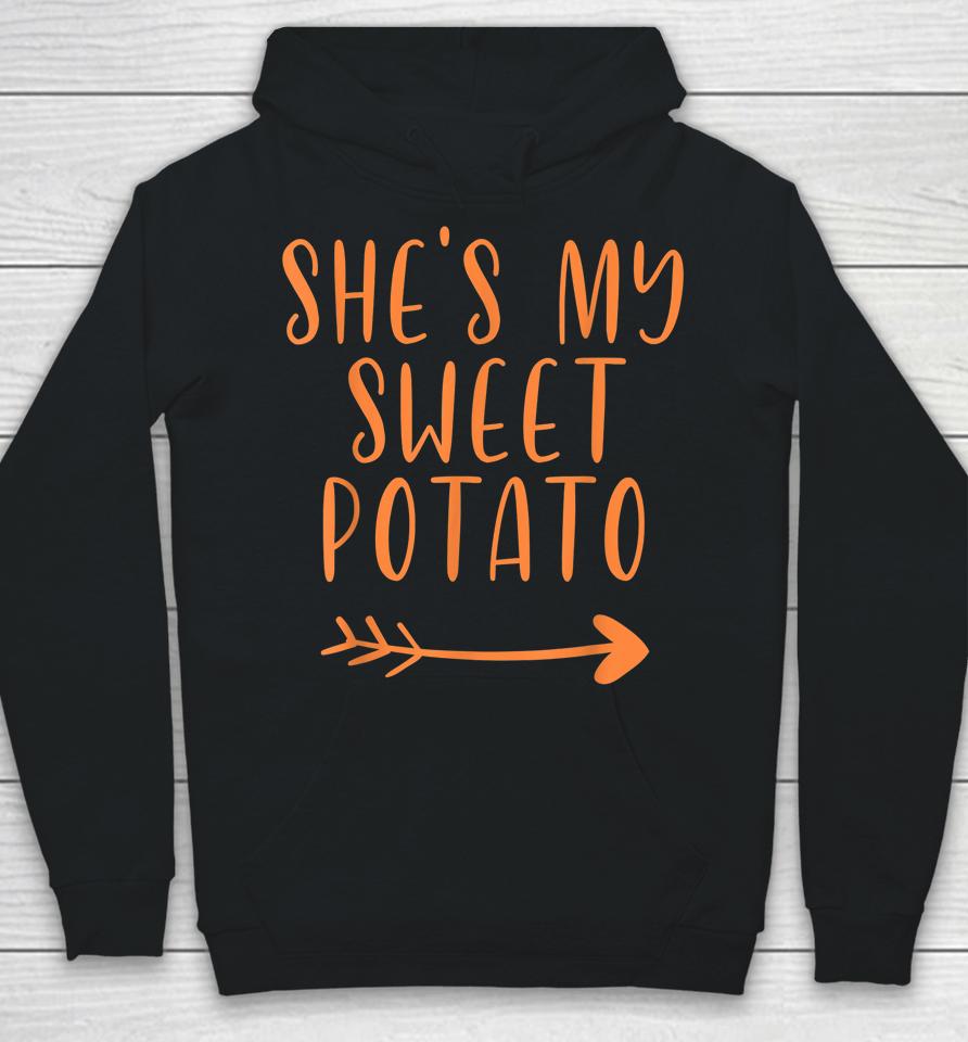 Thanksgiving Matching Couple She's My Sweet Potato I Yam Set Hoodie