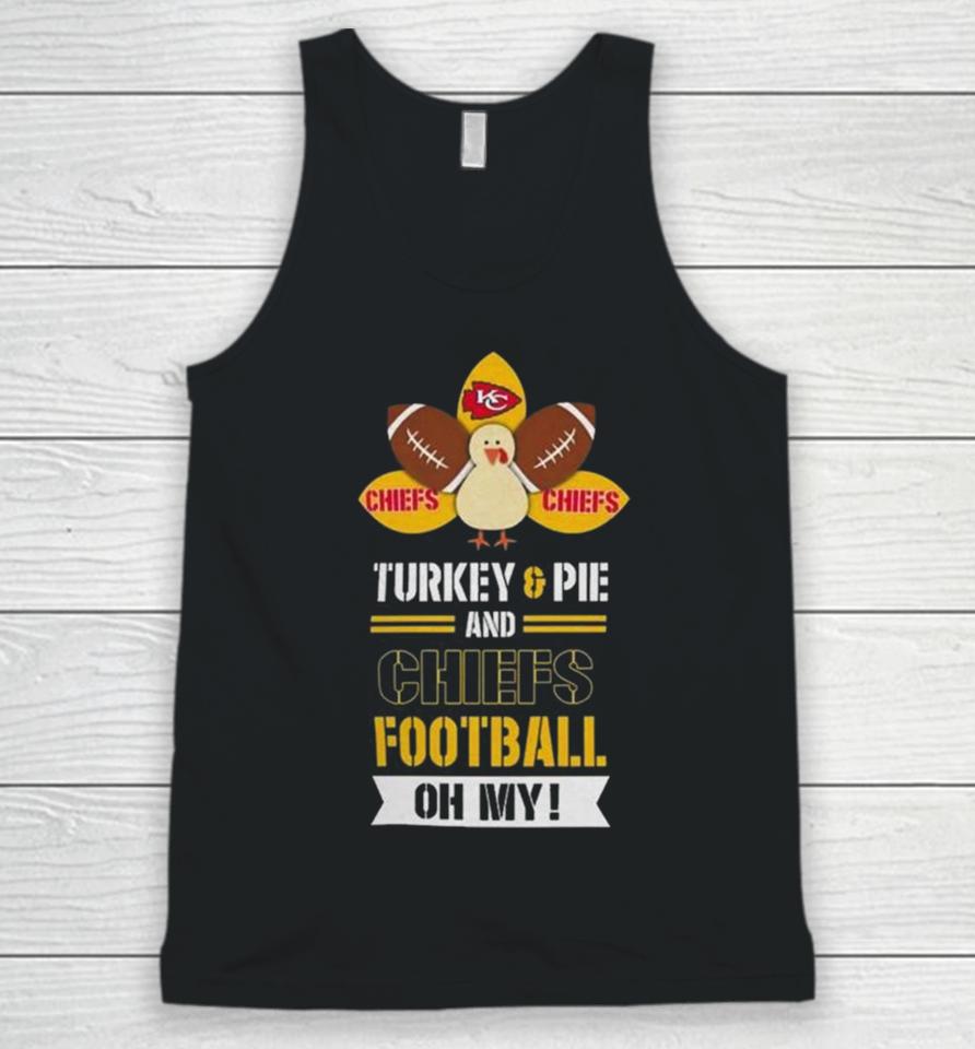 Thanksgiving Turkey And Pie Kansas City Chiefs Football Unisex Tank Top